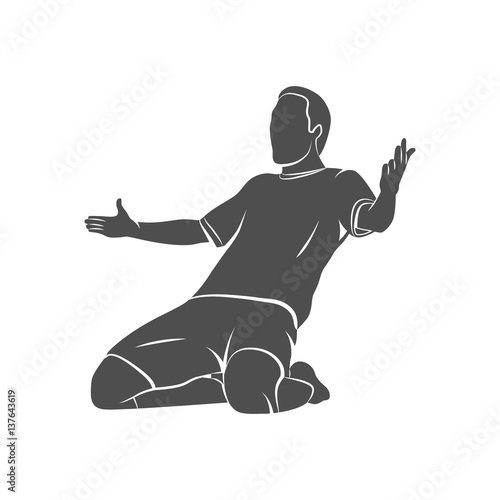 soccer player celebrating