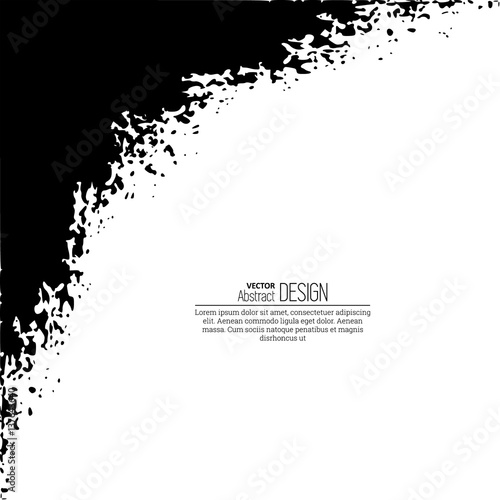 Monochrome black and white abstract background