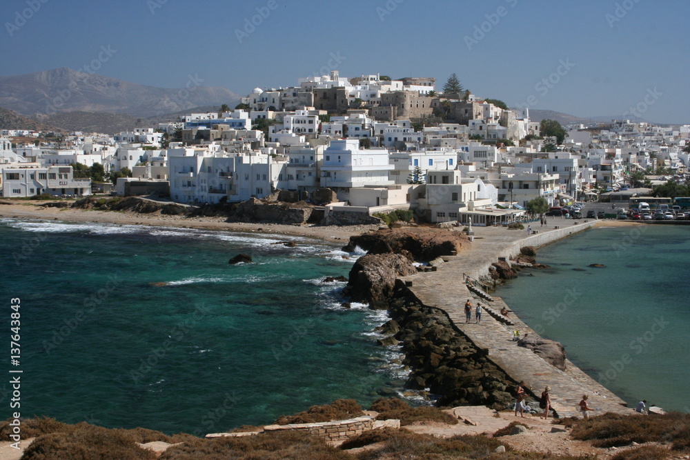 Blick auf Chora auf Naxos