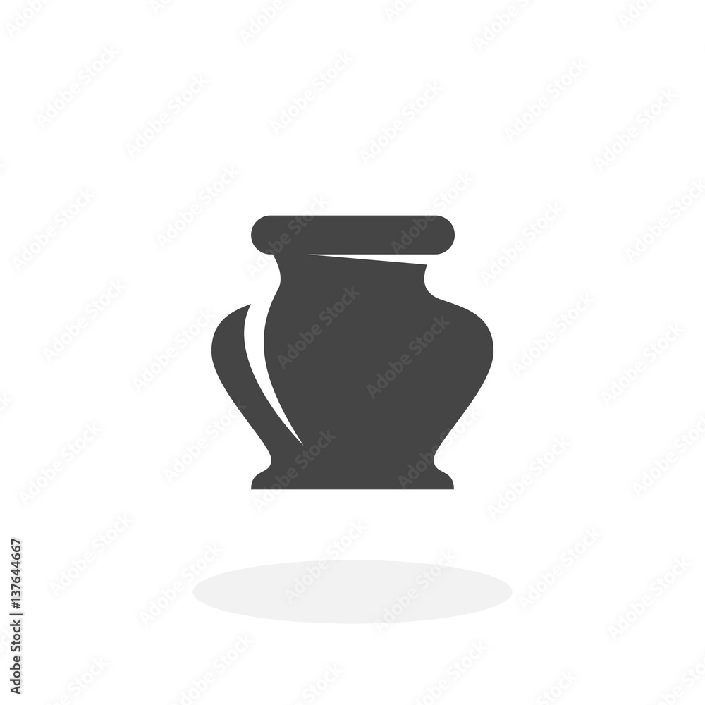 Ink bottle Icon. Vector logo on white background Ink bottle Icon. Vector logo on white background