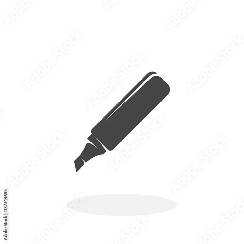 Marker Icon. Vector logo on white background