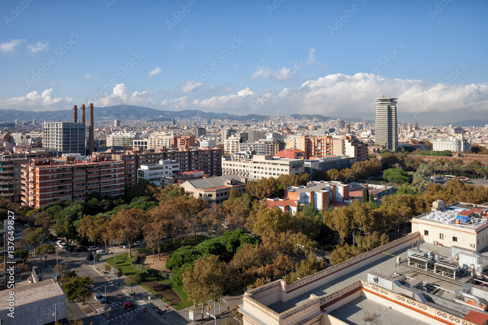 Barcelona Cityscape in Spain