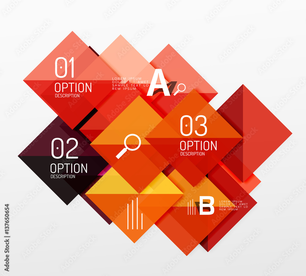 Square infographic banner. Square infographic banner.