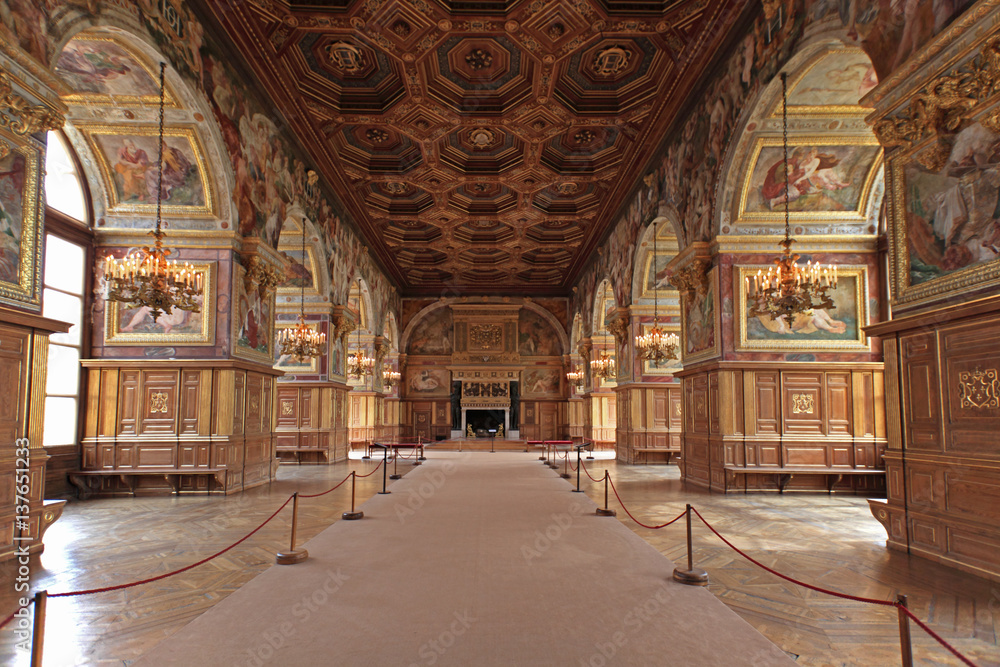 Fontainebleau palace, France 
