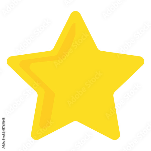 Simple yellow star sign