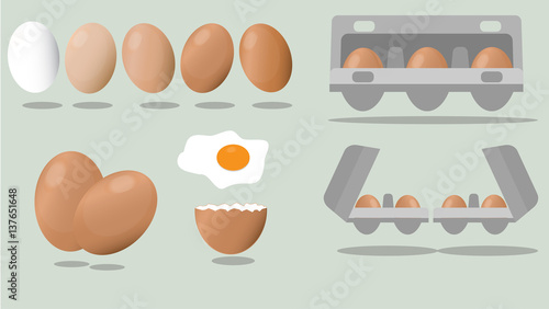 Different eggs big set