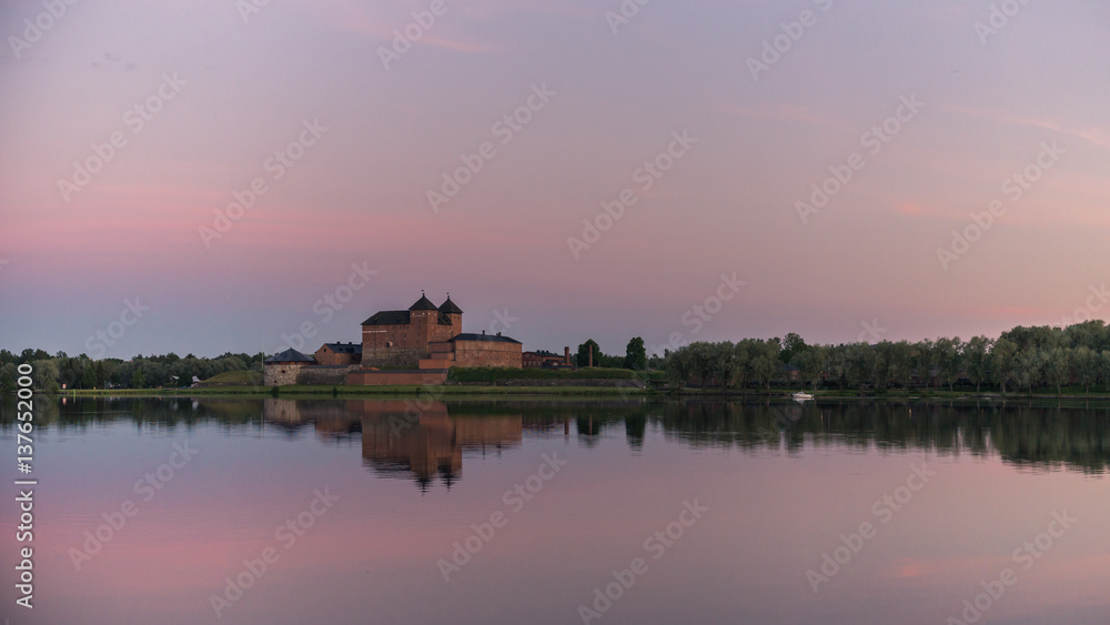 Castle and sunsetfade