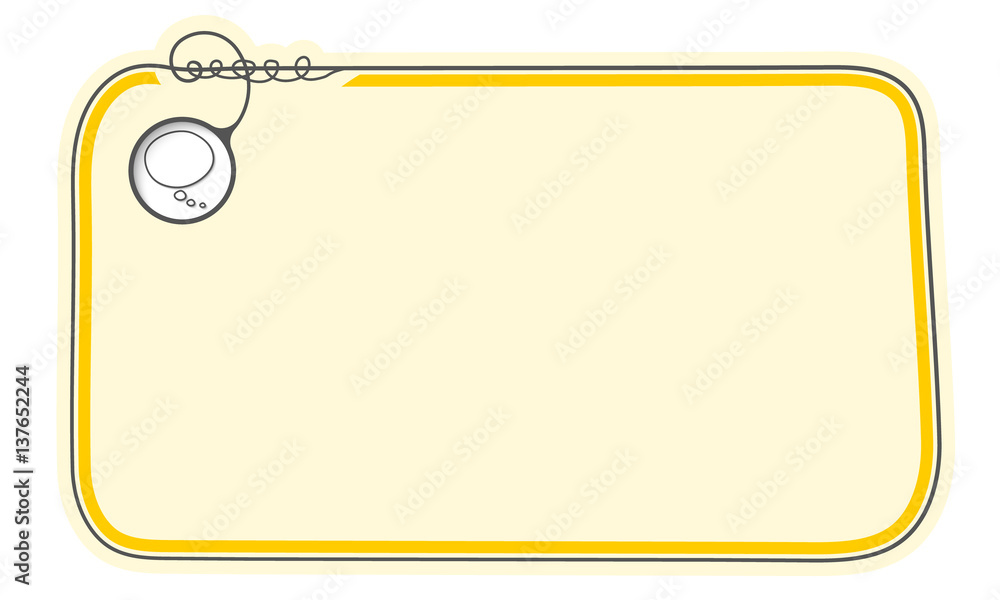 Hand written text frame for fill your text and speech bubble Hand written text frame for fill your text and speech bubble