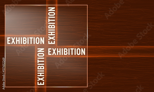 Vector abstract background with theme of exhibition