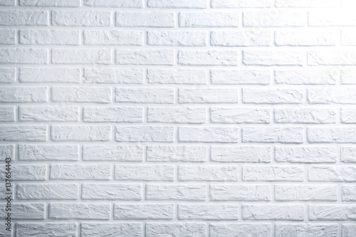 Background of the white brick wall