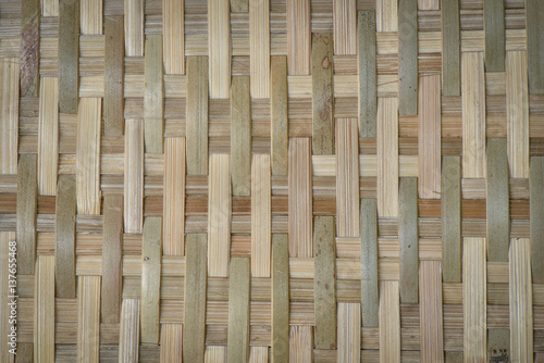 Bamboo woven background and texture