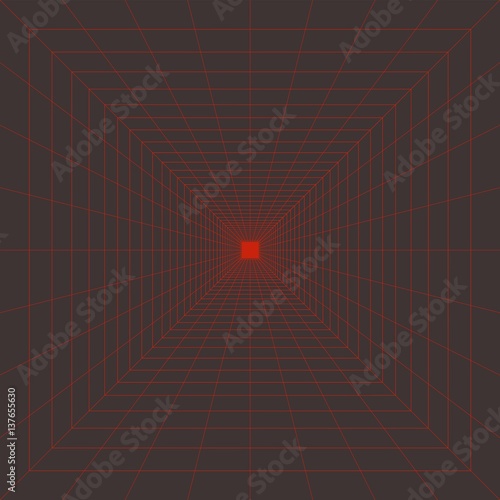 abstract drawing computer simulation of virtual reality