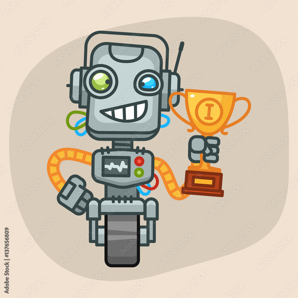 Robot Holding Cup Robot Holding Cup