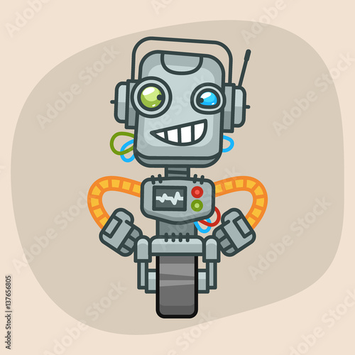 Robot Holding Hands on Waist