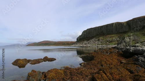Cliffs of the Doon on the west coast of the Isle of Arran Scotland
