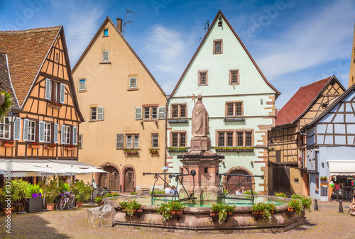 Historic town of Eguisheim, Alsace, France