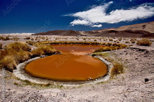 The magic lake of andes