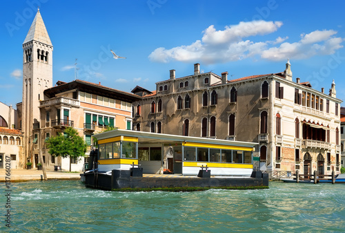 Vaporetto stop in Venice photo