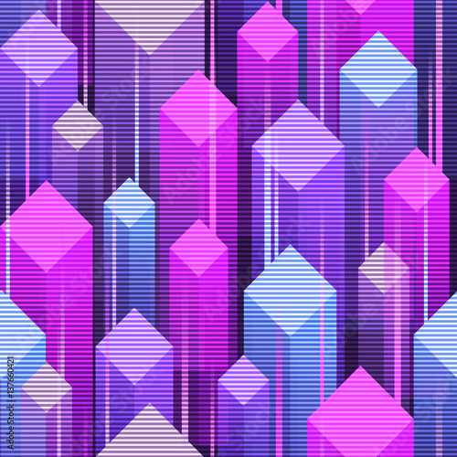 80's style seamless pattern.