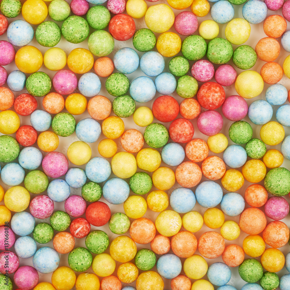 Surface coated with colorful balls Surface coated with colorful balls