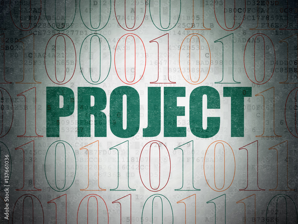 Business concept: Project on Digital Data Paper background Business concept: Project on Digital Data Paper background