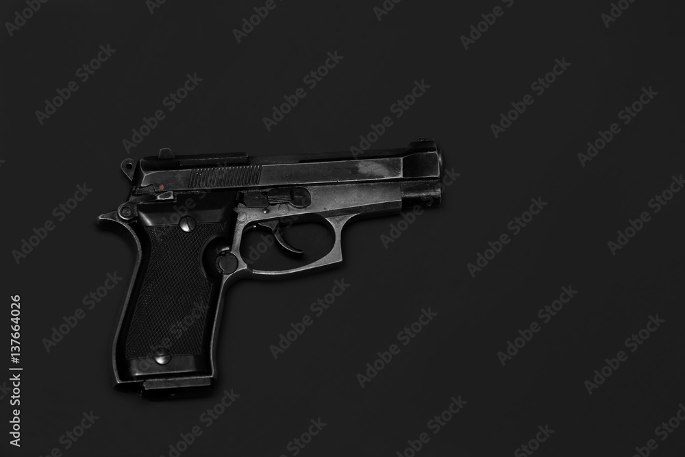 old pistol black and white image old pistol black and white image