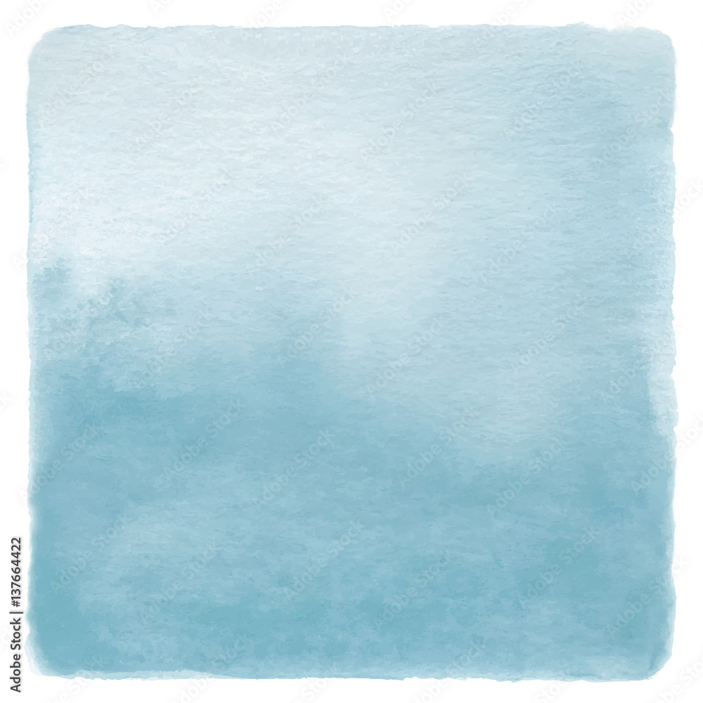 Fototapeta premium Abstract blue watercolor on white background