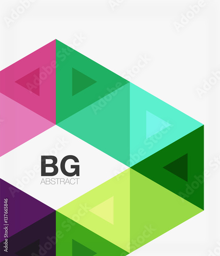 Free Download Vector abstract colorful triangle repetition - GFXLoad