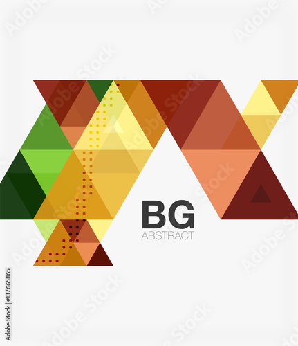 Vector abstract colorful triangle repetition