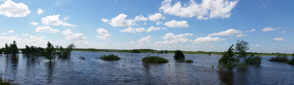 Krajobraz Panorama Powodzi 