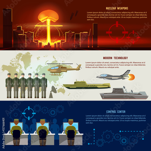 Nuclear war, weapons. Confrontation between the superpowers. Army aircraft, submarine, helicopter, rockets