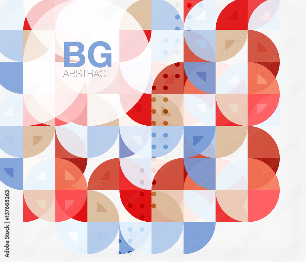 Obraz premium Circle concept composition on white
