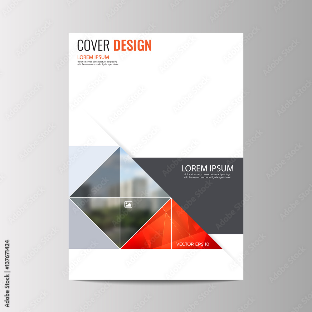 Abstract flyer design background. Brochure template.