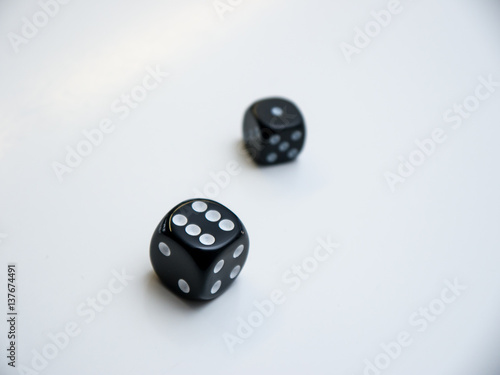 Two Dice on white background