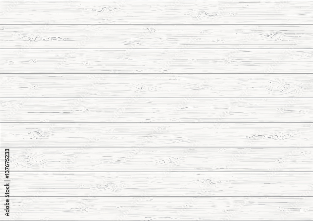 Naklejka premium White wood plank texture background