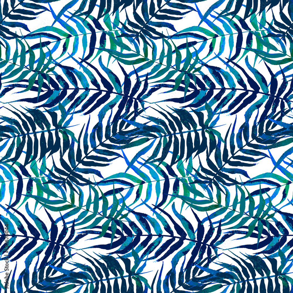 Vector watercolor floral pattern