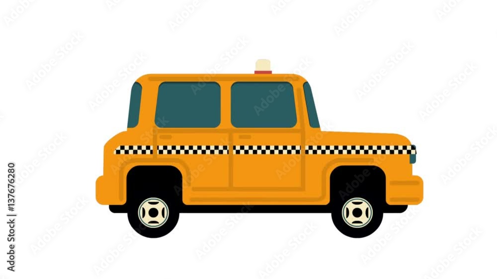 Taxi car animation