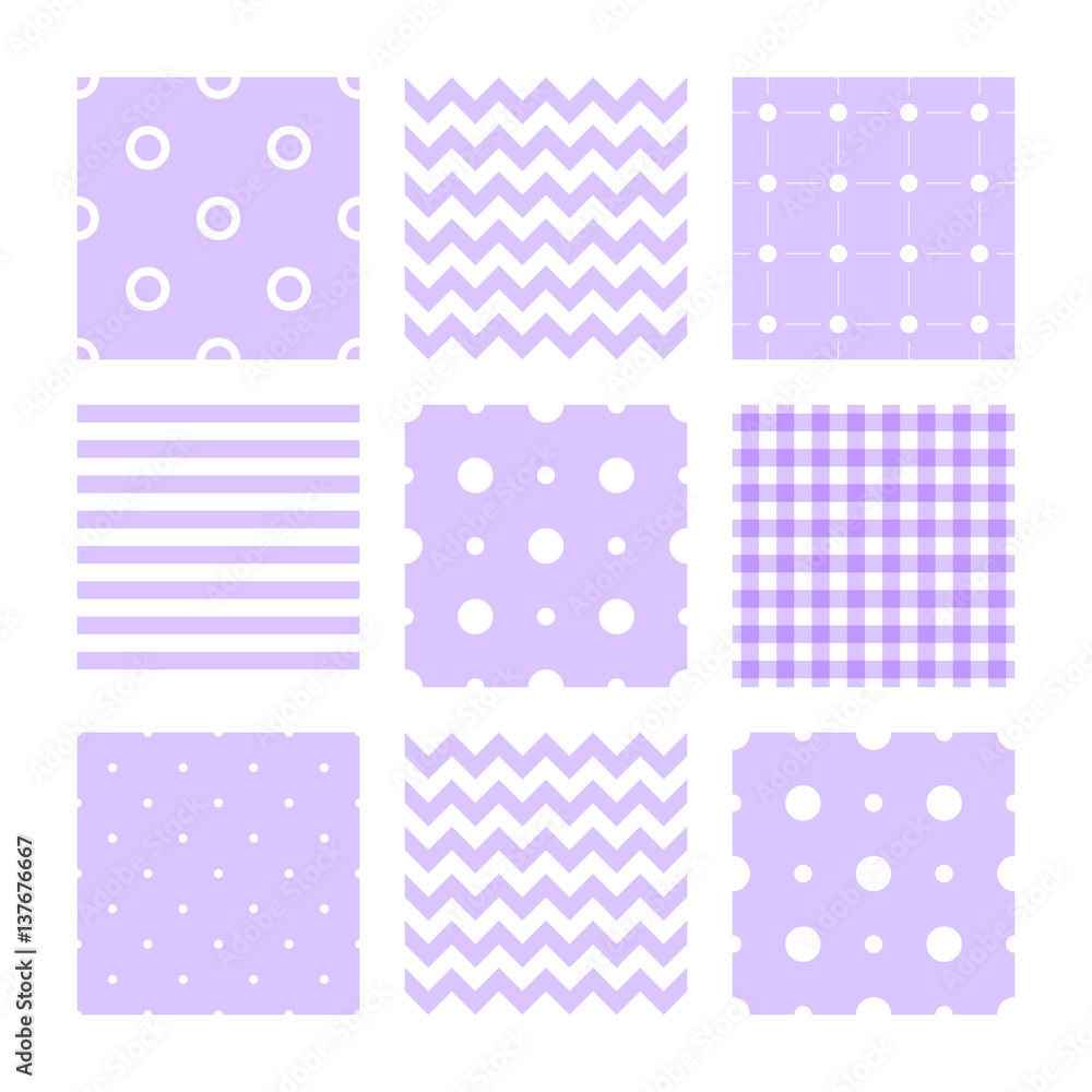kids set of seamless patterns: lines, stripes, dots, zigzags kids set of seamless patterns: lines, stripes, dots, zigzags