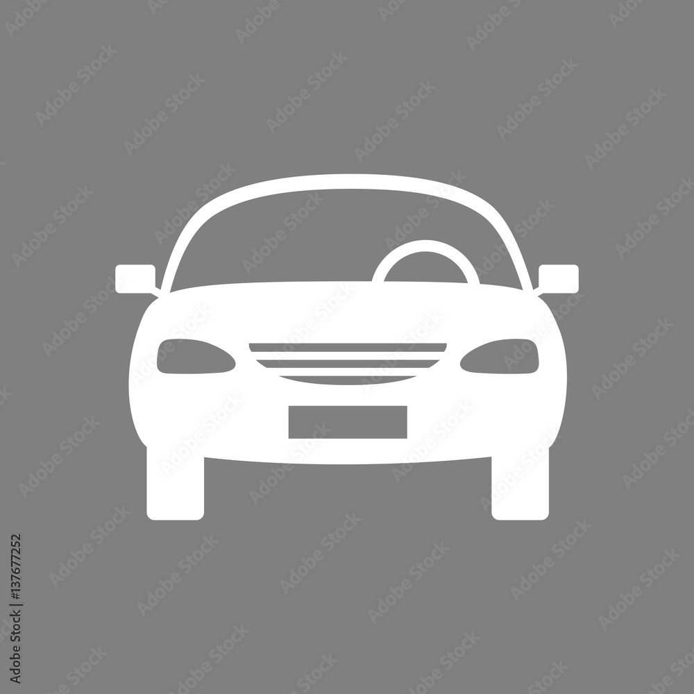 White car icon Royalty Free Vector Image - VectorStock