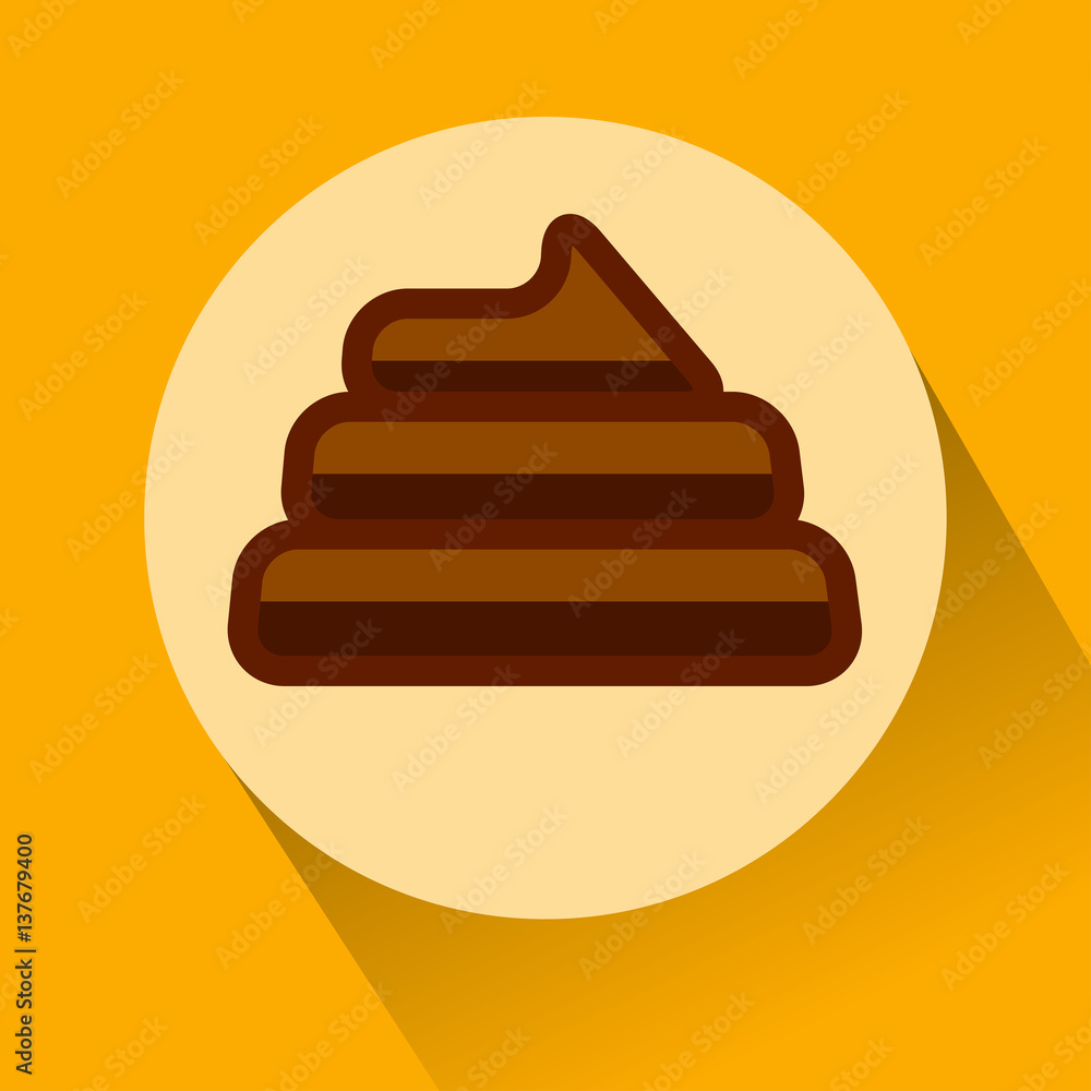 Large pile of fresh shit. Flat design vector illustration. EPS10 Large pile of fresh shit. Flat design vector illustration. EPS10