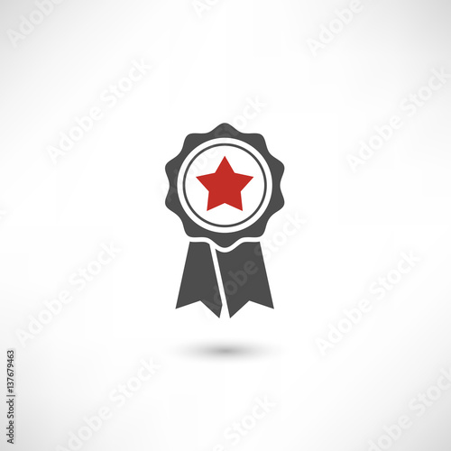 Badge Star Red