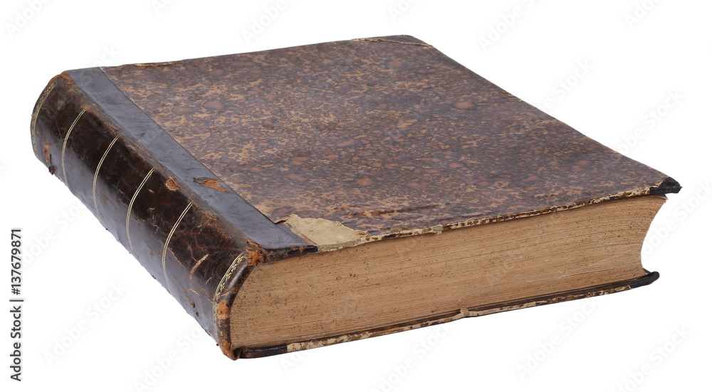 Obraz premium Old book isolated on a white background