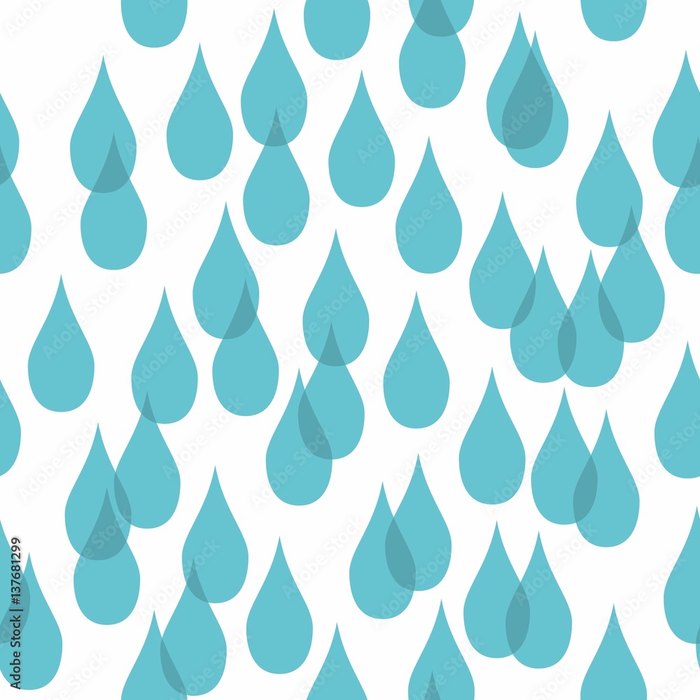 Water drops. Stylized seamless pattern Water drops. Stylized seamless pattern