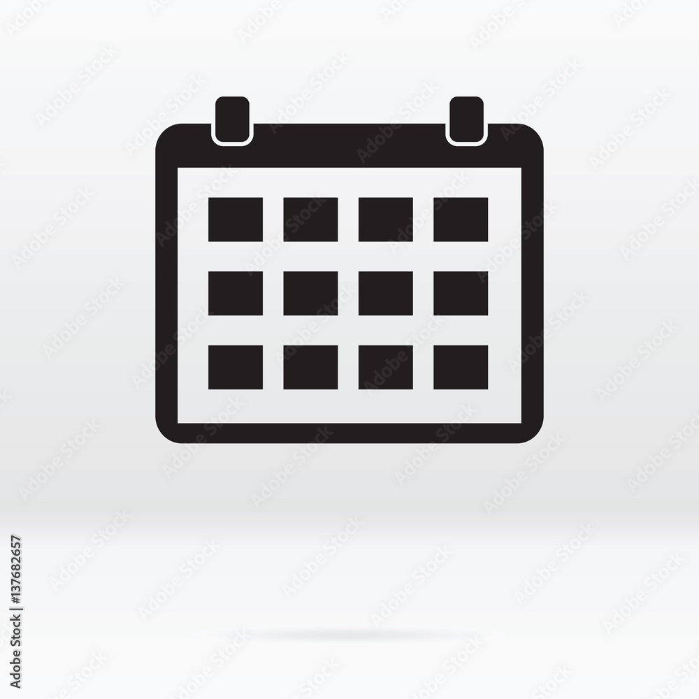 calendar icon, vector image calendar icon, vector image