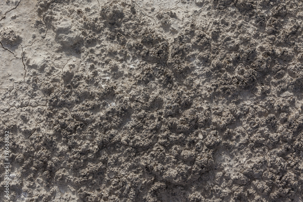White arid cracked rough lumpy dry textured desert soil White arid cracked rough lumpy dry textured desert soil