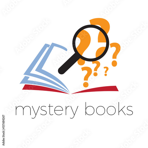 Vector sign mystery and thriller book
