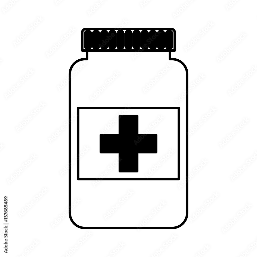 bottle drug isolated icon vector illustration design bottle drug isolated icon vector illustration design