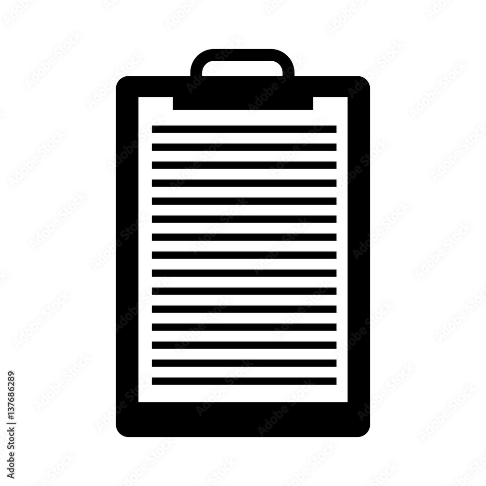clipboard paper isolated icon vector illustration design clipboard paper isolated icon vector illustration design
