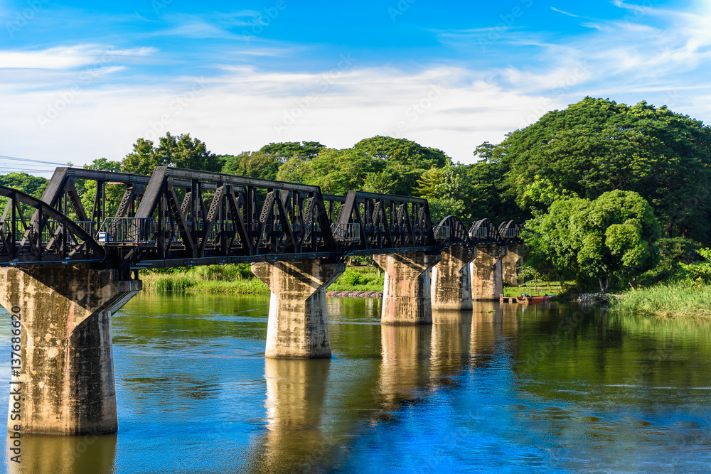 Fototapeta premium Kanchanaburi (Thailand), The Bridge on the River Kwai