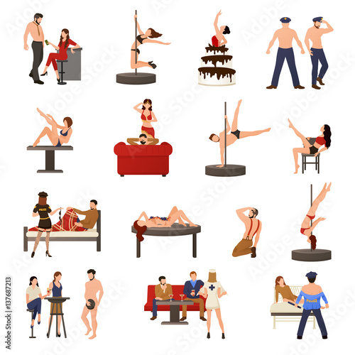 Exotic Dancer Icon Set